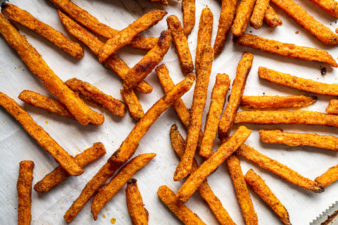 Spicy Honey Cinnamon Sweet Potato Fries