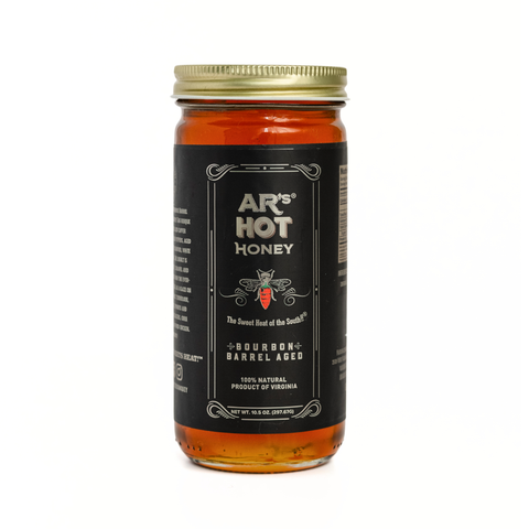 AR’s® Bourbon Barrel Aged, Hot Southern Honey, Habanero (Hot) 10.5 Net Wt. Oz.