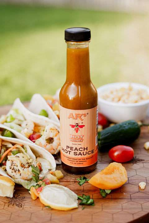 AR’s® Peach Hot Sauce, 5 oz.
